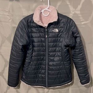 Girls reversible North face jacket